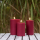 Deluxe Homeart LED Kerze Outdoor Bordeaux
