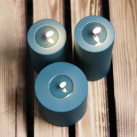 Deluxe Homeart LED Kerze Outdoor Dunkel Grün