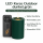 Deluxe Homeart LED Kerze Outdoor Dunkel Grün
