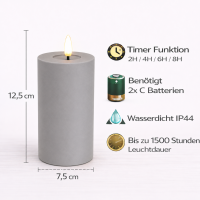 Deluxe Homeart LED Kerze Outdoor Staubiges Sand