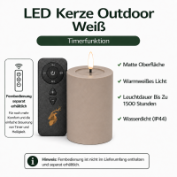 Deluxe Homeart LED Kerze Outdoor Staubiges Sand