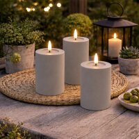 Deluxe Homeart LED Kerze Outdoor Staubiges Sand