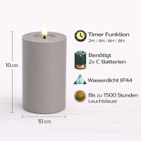 Deluxe Homeart LED Kerze Outdoor Staubiges Sand