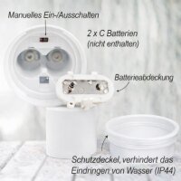 Deluxe Homeart LED Kerze Outdoor Staubiges Sand