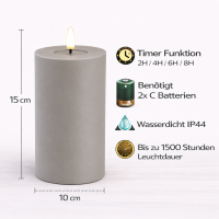 Deluxe Homeart LED Kerze Outdoor Staubiges Sand