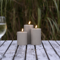 Deluxe Homeart LED Kerze Outdoor Staubiges Sand