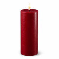 Deluxe Homeart LED Kerze mit Timerfunktion Bordeaux
