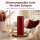 Deluxe Homeart LED Kerze mit Timerfunktion Bordeaux
