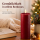 Deluxe Homeart LED Kerze mit Timerfunktion Bordeaux