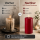Deluxe Homeart LED Kerze mit Timerfunktion Bordeaux