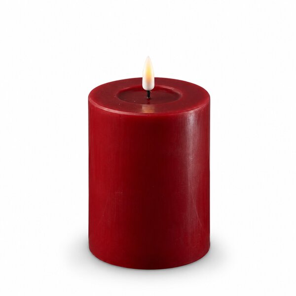 Deluxe Homeart LED Kerze mit Timerfunktion Bordeaux