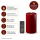 Deluxe Homeart LED Kerze mit Timerfunktion Bordeaux
