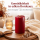Deluxe Homeart LED Kerze mit Timerfunktion Bordeaux