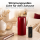 Deluxe Homeart LED Kerze mit Timerfunktion Bordeaux