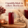 Deluxe Homeart LED Kerze mit Timerfunktion Bordeaux