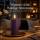 Deluxe Homeart LED Kerze mit Timerfunktion Dunkel Lila