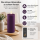 Deluxe Homeart LED Kerze mit Timerfunktion Dunkel Lila