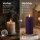 Deluxe Homeart LED Kerze mit Timerfunktion Dunkel Lila