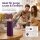 Deluxe Homeart LED Kerze mit Timerfunktion Dunkel Lila