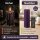 Deluxe Homeart LED Kerze mit Timerfunktion Dunkel Lila