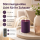 Deluxe Homeart LED Kerze mit Timerfunktion Dunkel Lila