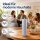 Deluxe Homeart LED Kerze mit Timerfunktion Dust Blue