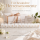 OOTB Just Married Kerzenwürfel Set weiß-gold – 12 Stück, je 3 x 3 x 3 cm