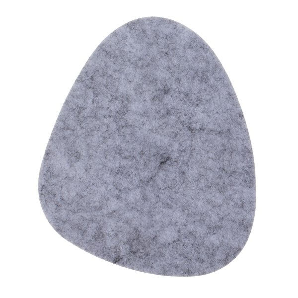 4er-SET Filz-Untersetzer Pebblestone Grau