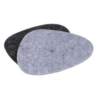 4er-SET Filz-Untersetzer Pebblestone Grau