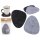 4er-SET Filz-Untersetzer Pebblestone Grau