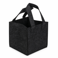 Filz-Tasche für 6 Flaschen Schwarz