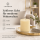 Deluxe Homeart LED Kerze mit Timerfunktion Creme
