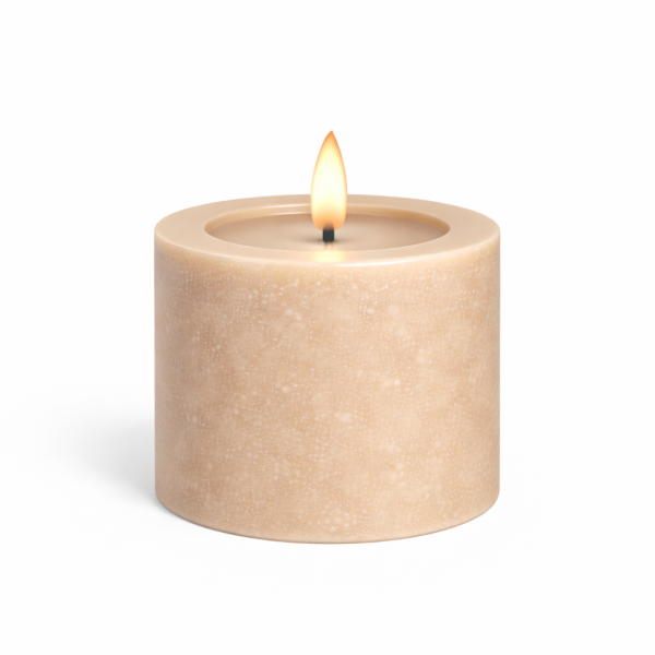 Deluxe Homeart LED Kerze mit Timerfunktion Sand