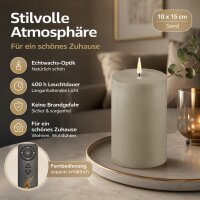 Deluxe Homeart LED Kerze mit Timerfunktion Sand
