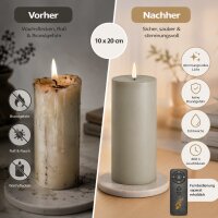 Deluxe Homeart LED Kerze mit Timerfunktion Sand