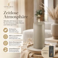 Deluxe Homeart LED Kerze mit Timerfunktion Sand