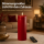 Deluxe Homeart LED Kerze mit Timerfunktion Bordeaux