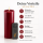 Deluxe Homeart LED Kerze mit Timerfunktion Bordeaux