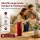 Deluxe Homeart LED Kerze mit Timerfunktion Bordeaux