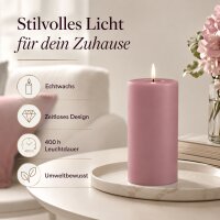 Deluxe Homeart LED Kerze mit Timerfunktion Light Purple