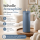 Deluxe Homeart LED Kerze mit Timerfunktion Ice Blue