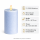 Deluxe Homeart LED Kerze mit Timerfunktion Ice Blue
