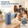 Deluxe Homeart LED Kerze mit Timerfunktion Ice Blue