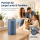 Deluxe Homeart LED Kerze mit Timerfunktion Ice Blue
