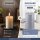 Deluxe Homeart LED Kerze mit Timerfunktion Dust Blue