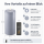 Deluxe Homeart LED Kerze mit Timerfunktion Dust Blue