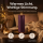 Deluxe Homeart LED Kerze mit Timerfunktion Dunkel Lila