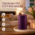 Deluxe Homeart LED Kerze mit Timerfunktion Dunkel Lila