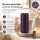 Deluxe Homeart LED Kerze mit Timerfunktion Dunkel Lila