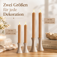LED Kerze mit Timerfunktion Karamell Braun